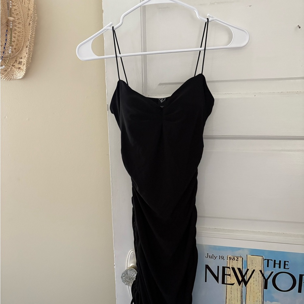 Windsor Black Spaghetti Strap Bodycon Dress